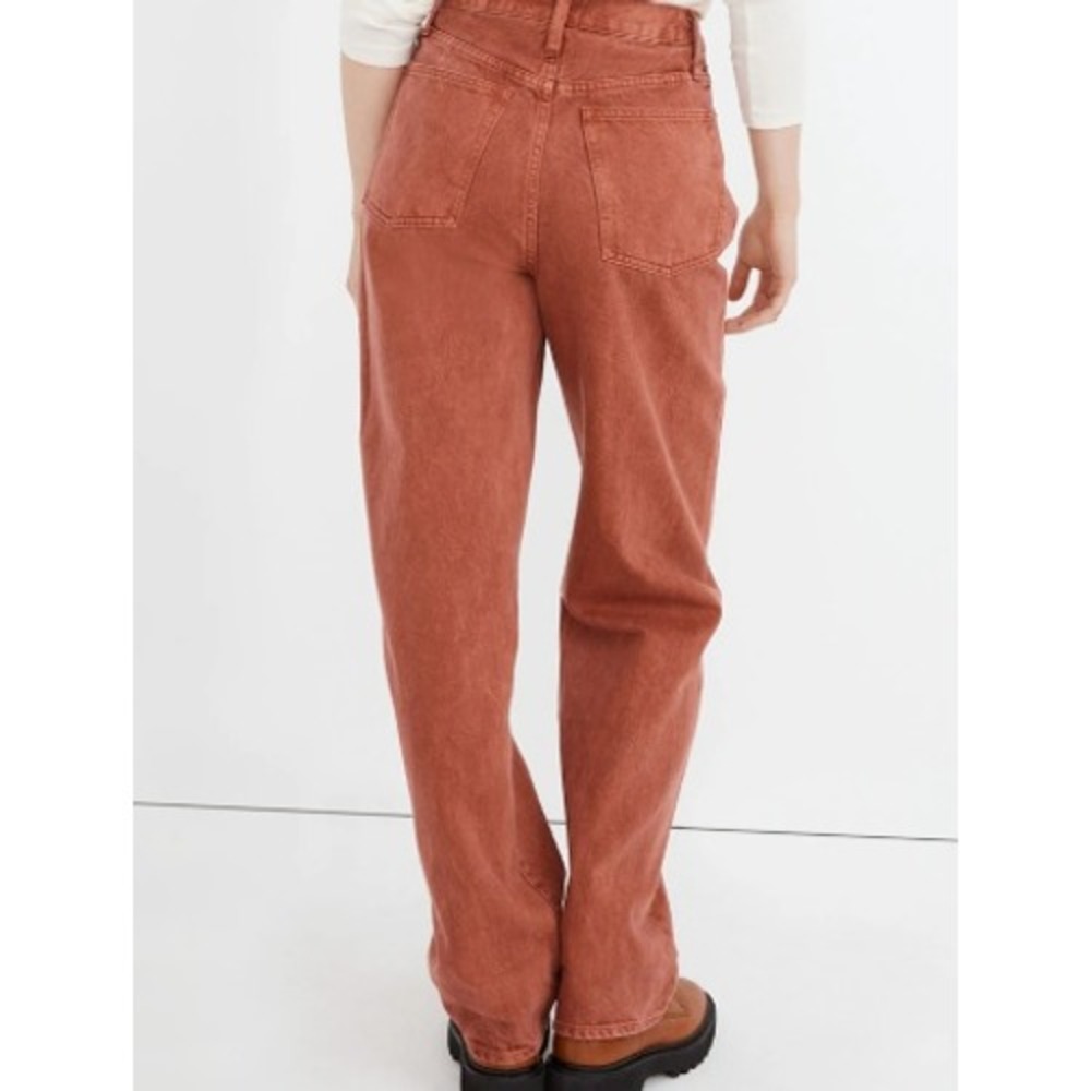 Madewell Baggy Straight Jeans Garment-Dyed Edition 27 Weathered Brick Rigid - Picture 11 of 11